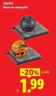 Ocine Crivit - balon de waterpolo oferta