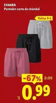 Ocine Esmara - pantalon corto de chandal oferta