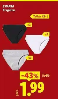 Ocine Esmara - braguitas oferta