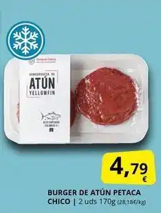 Supermercados MAS Burger de atun oferta