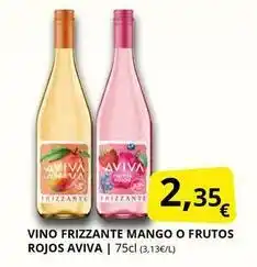 Supermercados MAS Aviva - vino frizzante mango o frutos rojos oferta