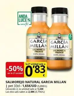 Supermercados MAS Garcia - natural millán oferta