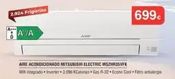 Milar Msi - aire acondicionado mitsubishi electric ms2hr35vfk oferta