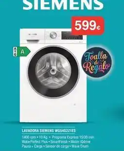 Milar Siemens - lavadora wg5462rtes oferta