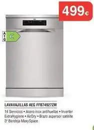 Milar Aeg - lavavajillas fb874927zm oferta