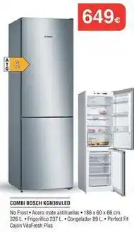 Milar Bosch - combi kgn36vled oferta