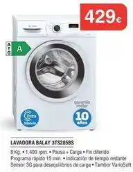 Milar Balay - lavadora 3ts285bs oferta