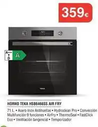 Milar Teka - horno hsb6466ss air fry oferta