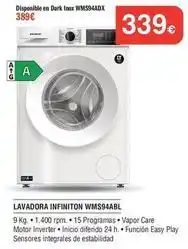 Milar Dewalt - lavadora infinition wms944bl oferta