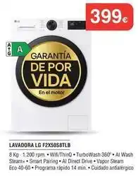 Milar Lg - lavadora f2x50s8tlb oferta