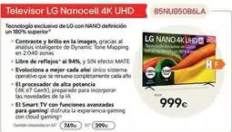 Milar Lg - televisor nanocell 4k uhd oferta