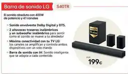 Milar Lg - barra de sonido s40tr oferta