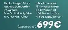 Milar Engine - mode juego 144 hz nativos subwoofer integrado oferta