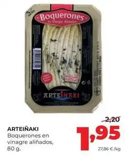 Alimerka Arteiñaki - boquerones en vinagre alnados oferta
