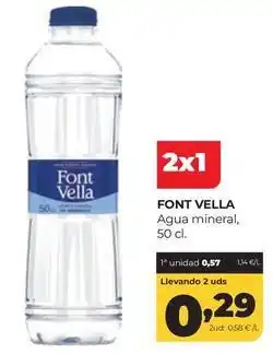 Alimerka Font vella - agua mineral oferta