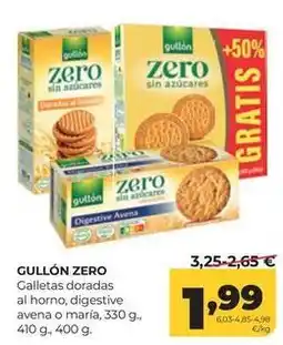 Alimerka Gullón - galletas doradas al horno, digestive avena o maria oferta