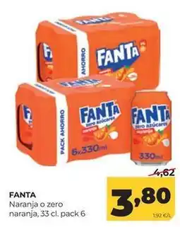 Alimerka Fanta - naranja o zero naranja oferta