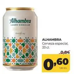Alimerka Alhambra - cerveza especial oferta