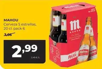 Alimerka Mahou - cerveza 5 estrellas oferta