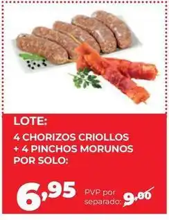 Alimerka Solo - 4 chorizos criollos oferta