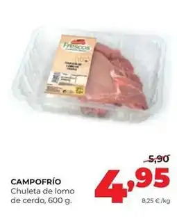 Alimerka Campofrío - chuleta de lomo de cerdo oferta