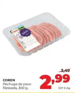 Alimerka Coren - pechuga de pavo fileteada oferta