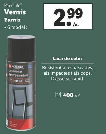 Lidl Barniz parkside oferta