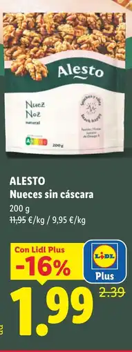 Lidl ALESTO Nueces sin cáscara oferta