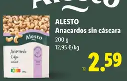 Lidl ALESTO Anacardos sin cáscara oferta