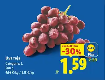 Lidl Uva roja oferta