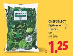 Lidl CHEF SELECT Espinacas frescas oferta