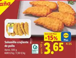 Lidl Solomillo crujiente de pollo oferta