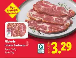 Lidl Filete de cabeza barbacoa oferta