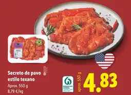 Lidl Secreto de pavo estilo texano oferta