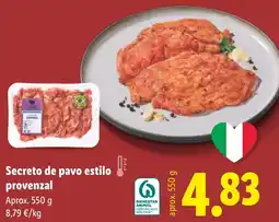Lidl Secreto de pavo estilo provenzal oferta