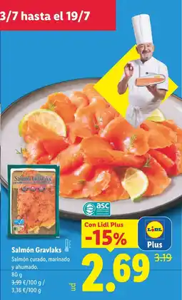 Lidl Salmón Gravlaks oferta