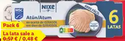 Lidl NIXE Atún en aceite de girasol oferta