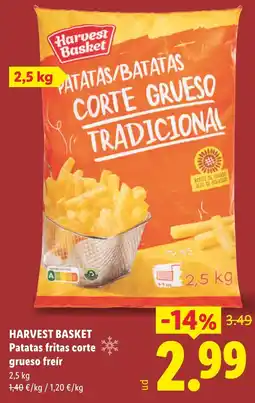 Lidl HARVEST BASKET Patatas fritas corte freír oferta