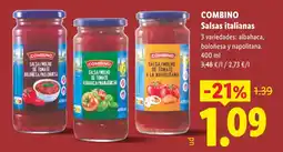Lidl COMBINO Salsas italianas oferta