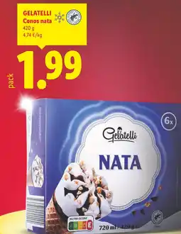 Lidl GELATELLI Conos nata oferta