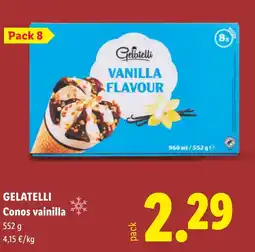 Lidl GELATELLI Conos vainilla oferta