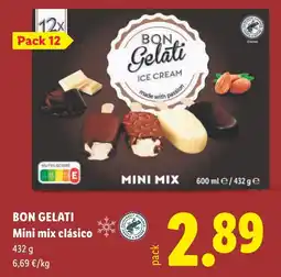 Lidl BON GELATI Mini mix clásico oferta