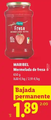 Lidl MARIBEL Mermelada de fresa oferta