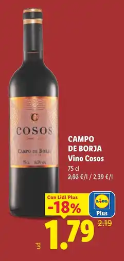 Lidl CAMPO DE BORJA Vino Cosos oferta