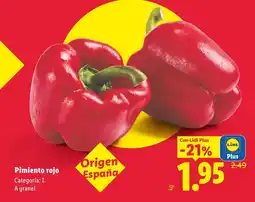 Lidl Pimiento rojo oferta