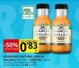 Supermercados MAS Garcia millan - salmorejo natural oferta