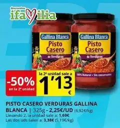 Supermercados MAS Gallina blanca - pisto casero verduras oferta