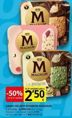 Supermercados MAS Magnum - bombon oferta