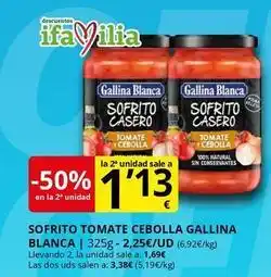 Supermercados MAS Gallina blanca - sofrito tomate cebolla oferta