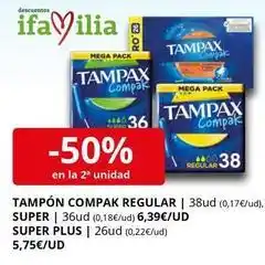 Supermercados MAS Mega - tampón regular | super oferta